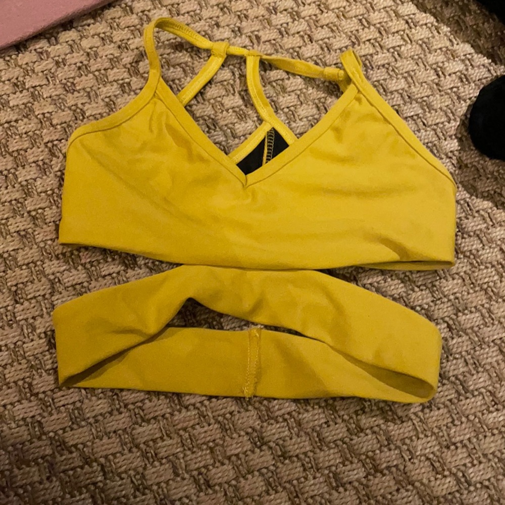 Yellow five dancewear bra